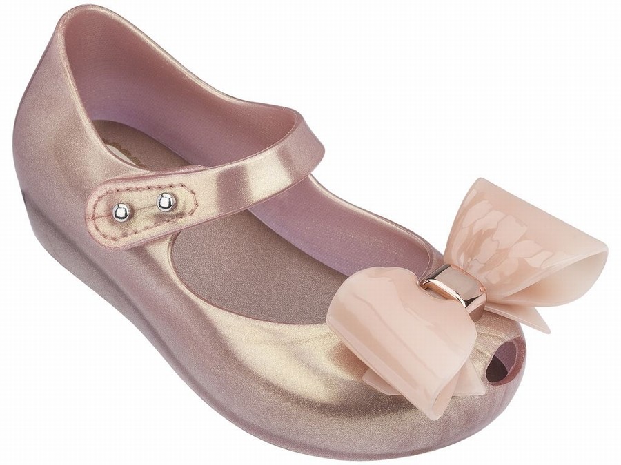 Bailarinas Mini Melissa Ultragirl Bow Pearlized Bebe - Rosas - Argentina CWP-052167